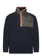 Dpcombined Half Zip Fleece Tops Knitwear Half Zip Jumpers Navy Denim Project