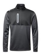 Mens Zipneck Shield Midlayer Sport Sweatshirts & Hoodies Fleeces & Midlayers Grey BACKTEE