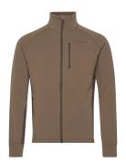 Tay Technostretch Jacket Men Sport Sweatshirts & Hoodies Fleeces & Midlayers Brown Chevalier