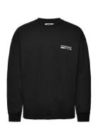 Baine Tech L/S Tee Designers Sweatshirts & Hoodies Sweatshirts Black Woodbird