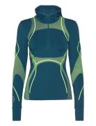 Asmc Tpa Ls Sport Sweatshirts & Hoodies Fleeces & Midlayers Blue Adidas By Stella McCartney