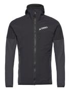 Tr Fl Wind H J Sport Sweatshirts & Hoodies Fleeces & Midlayers Black Adidas Terrex