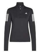 Own The Run Half-Zip Sport Sweatshirts & Hoodies Fleeces & Midlayers Black Adidas Performance