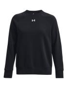 Ua Rival Fleece Crew Sport Sweatshirts & Hoodies Sweatshirts Black Under Armour