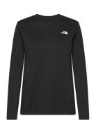 W L/S Simple Dome Tee Sport T-shirts & Tops Long-sleeved Black The North Face