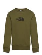 B Drew Peak Light Crew Sport Sweatshirts & Hoodies Sweatshirts Khaki Green The North Face