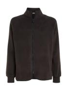 Premium Polar Fleece Jacket Tops Sweatshirts & Hoodies Fleeces & Midlayers Black Calvin Klein