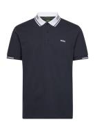 Peos 1 Sport Polos Short-sleeved Navy BOSS