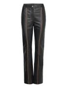 Leather Slim Pants Bottoms Trousers Leather Leggings-Bukser Black REMAIN Birger Christensen