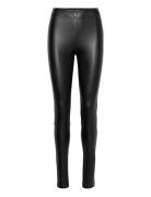 Pants Woven Bottoms Trousers Leather Leggings-Bukser Black Esprit Casual
