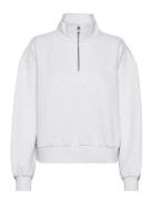 Elevated Double Knit Mock Neck Sport Sweatshirts & Hoodies Sweatshirts Grey VANS