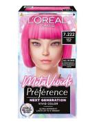 L'oréal Paris Preference Meta Vivids 7.222 Meta Pink Beauty Women Hair Care Color Treatments Pink L'Oréal Paris
