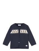 Cello Tops Knitwear Cardigans Navy Hust & Claire
