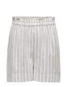 Onltokyo Life Lin Bl Str Shorts Pnt Bottoms Shorts Casual Shorts White ONLY