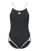 Women's Arena Icons Super Fly Back Solid Sport Swimsuits Black Arena