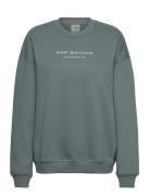 Serif Sweatshirt Sport Sweatshirts & Hoodies Sweatshirts Green AIM'N