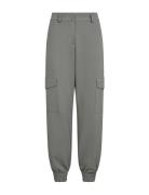 Sc-Siham Bottoms Trousers Cargo Pants Grey Soyaconcept