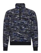 Jacquard Fleece Tops Sweatshirts & Hoodies Fleeces & Midlayers Navy Percival