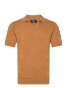 Mapolo V Heritage Tops Knitwear Short Sleeve Knitted Polos Orange Matinique