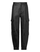 Svatlanta Pants 5002 F Bottoms Trousers Leather Leggings-Bukser Black Svea