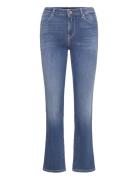 Zolie Trousers Straight Leg High Waist X-Lite Bottoms Jeans Flares Blue Replay