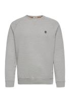 Exeter River Loopback Crew Neck Sweatshirt Medium Grey Heather Designers Sweatshirts & Hoodies Sweatshirts Grey Timberland