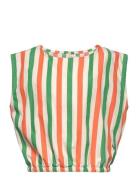 Vertical Stripes Woven Top Tops T-shirts Sleeveless Multi/patterned Bobo Choses