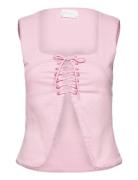 Nellie Top Tops Blouses Sleeveless Pink Hosbjerg