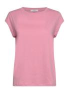 Cc Heart T-Shirt Tops T-shirts & Tops Short-sleeved Pink Coster Copenhagen