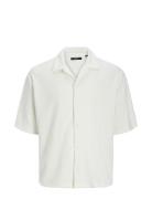 Jprbla Terry Ss Resort Shirt Tops Shirts Short-sleeved White Jack & J S