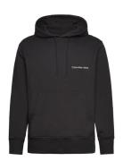 Institutional Hoodie Tops Sweatshirts & Hoodies Hoodies Black Calvin Klein Jeans