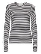 Petriciasw Stripe T-Shirt Long Slee Tops T-shirts & Tops Long-sleeved Navy Sofie Schnoor