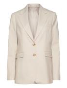 Bs Estelle Regular Fit Blazer Blazers Single Breasted Blazers Beige Bruun & Stengade