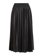 Vinitban Midi Skirt - Noos Knælang Nederdel Black Vila