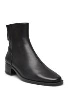 Leather Ankle Boots With Ankle Zip Closure Shoes Boots Ankle Boots Ankle Boots With Heel Black Mango