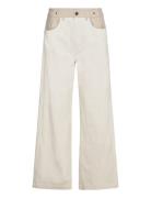 Cmcharlee-Jeans Bottoms Trousers Wide Leg Beige Copenhagen Muse