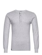 Dovre T-Shirt 1/1 Ærme/Stolpe Underwear Night & Loungewear Pyjama Tops Grey Dovre