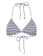 Ibiza Top Jacquard Swimwear Bikinis Bikini Tops Triangle Bikinitops Navy Missya