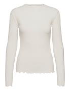 Candacekb Ls Tee Tops T-shirts & Tops Long-sleeved White Karen By Simonsen