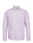 Contemporary Fit Casual Lightweight Twill Shirt Tops Shirts Casual Pink Eton