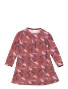 Dress Ls, Safari, Rasberry Dresses & Skirts Dresses Baby Dresses Long-sleeved Baby Dresses Pink Smallstuff