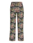 Sally Jaquard Trousers Bottoms Trousers Straight Leg Multi/patterned Gina Tricot