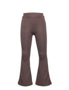 Trousers Grace Flare Brown Bottoms Trousers Brown Lindex