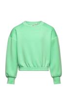 Kogscarlett L/S Short O-Neck Bo Swt Tops Sweatshirts & Hoodies Sweatshirts Green Kids Only
