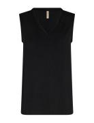 Sc-Marica Tops T-shirts & Tops Sleeveless Black Soyaconcept