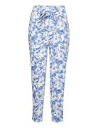 Bow Printed Trouser Bottoms Trousers Slim Fit Trousers Multi/patterned Mango
