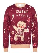 Cute Cookie Woman Tops Knitwear Round Necks Multi/patterned Christmas Sweats