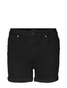 Vmluna Mr Fold Shorts Mix Ga Noos Bottoms Shorts Denim Shorts Black Vero Moda