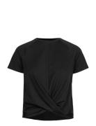 Shape Studio Crossover Tee Sport T-shirts & Tops Short-sleeved Black Johaug