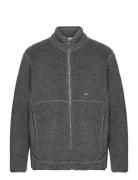 Wool Fleece Jacket Sport Sweatshirts & Hoodies Fleeces & Midlayers Grey SNOW PEAK